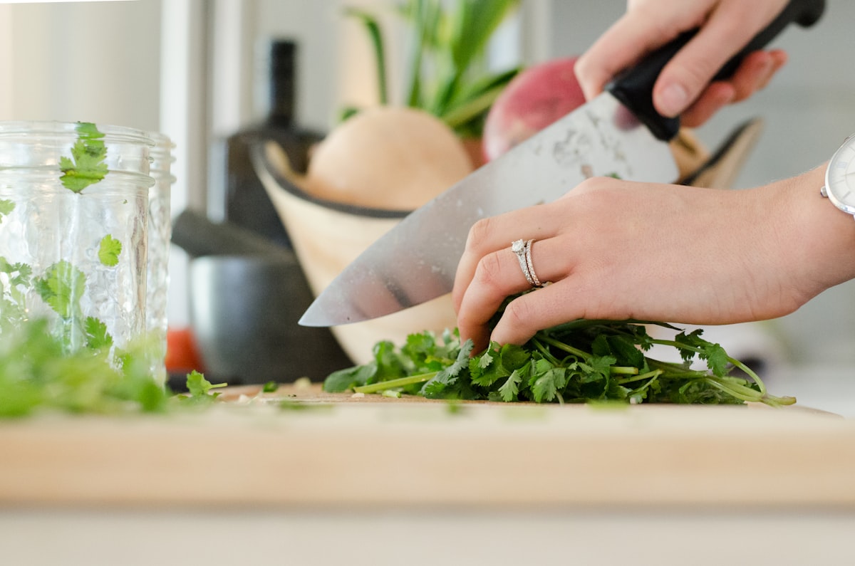 Fresh vegetable preparation for meal planning