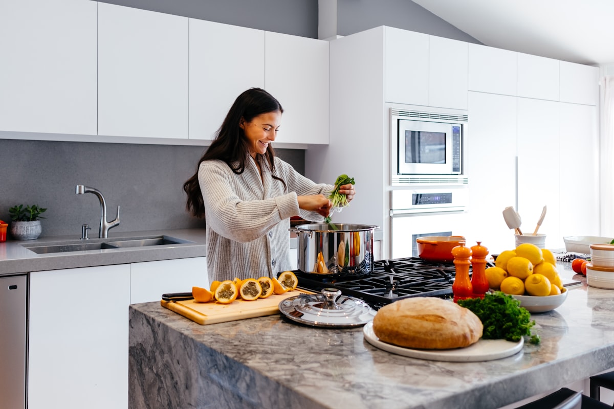 Prepared healthy meals with balanced ingredients